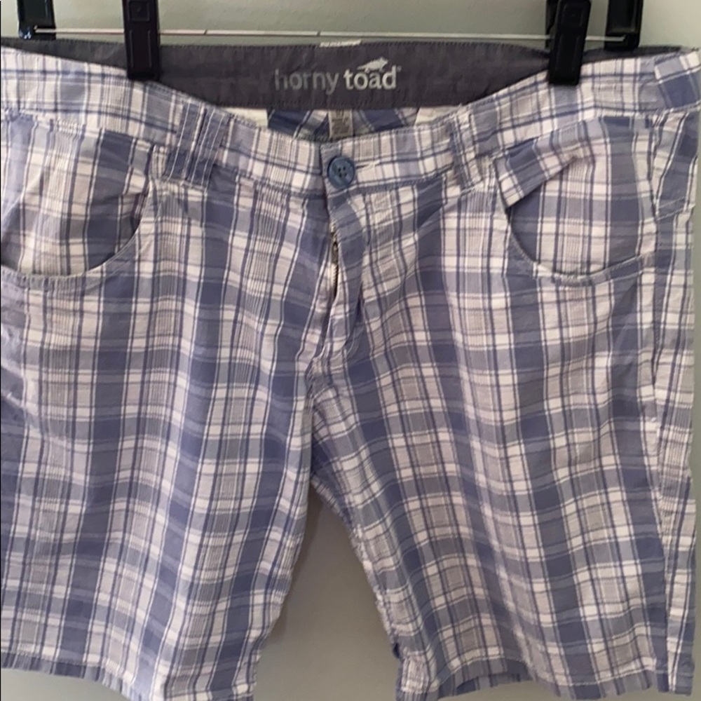 Horny Toad plaid shorts